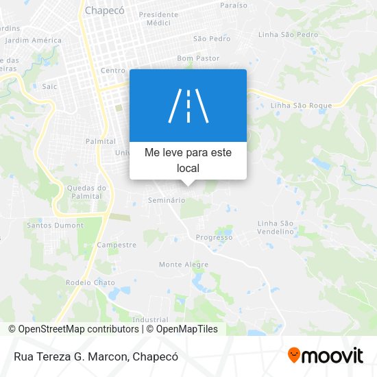 Rua Tereza G. Marcon mapa