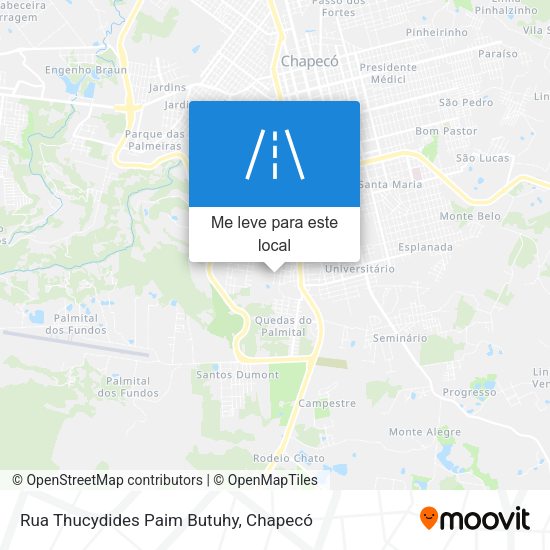 Rua Thucydides Paim Butuhy mapa