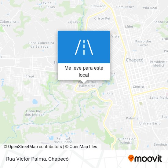 Rua Victor Palma mapa