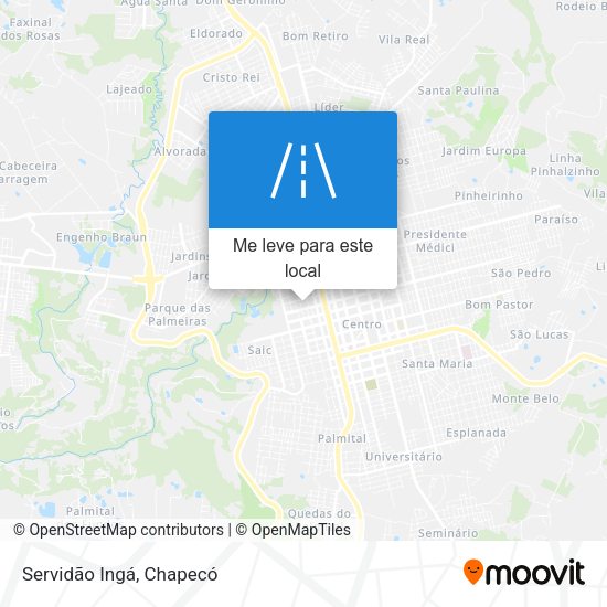 Servidão Ingá mapa