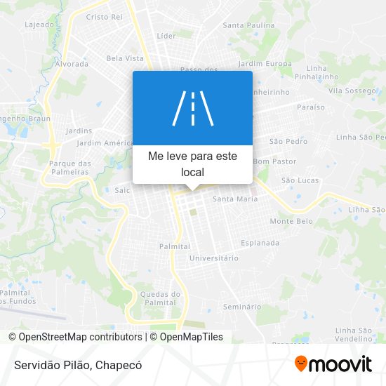 Servidão Pilão mapa