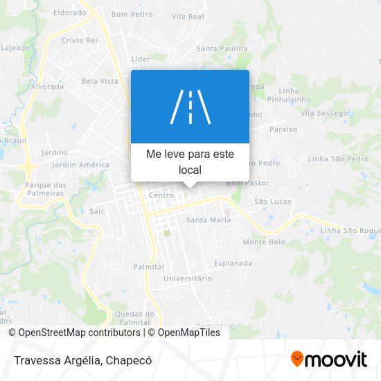 Travessa Argélia mapa