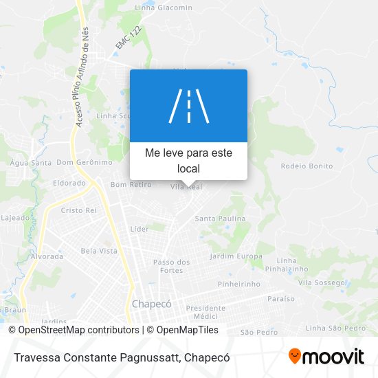 Travessa Constante Pagnussatt mapa