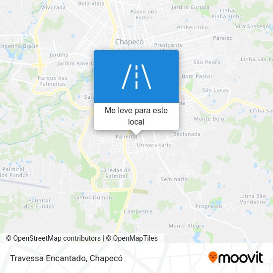 Travessa Encantado mapa