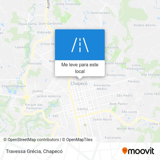 Travessa Grécia mapa
