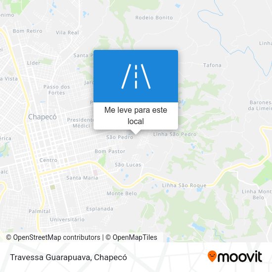 Travessa Guarapuava mapa