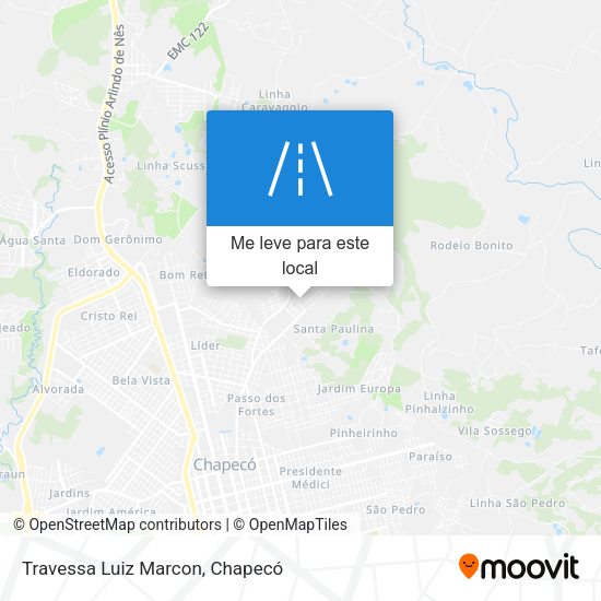 Travessa Luiz Marcon mapa