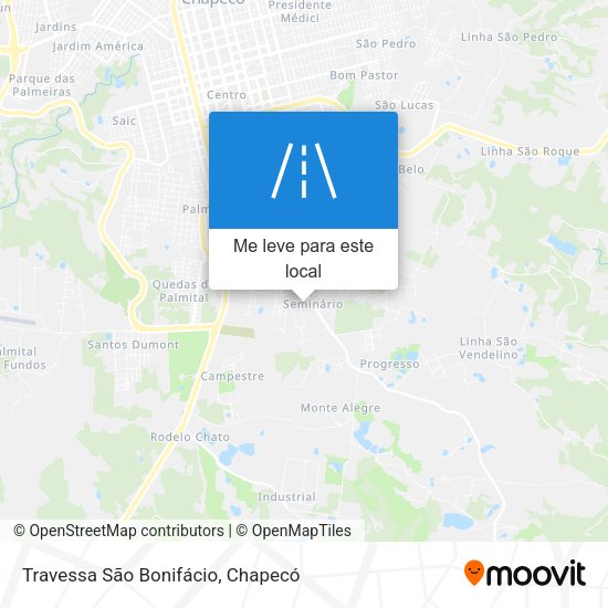 Travessa São Bonifácio mapa