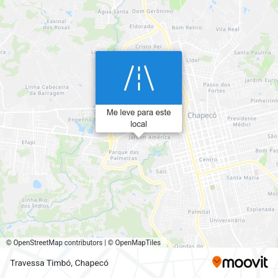 Travessa Timbó mapa