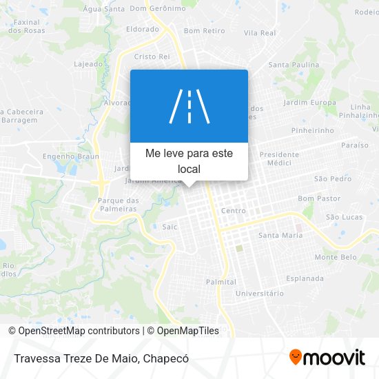 Travessa Treze De Maio mapa