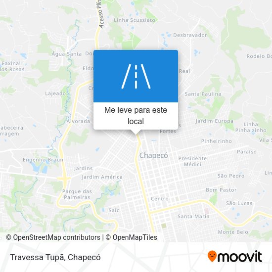 Travessa Tupã mapa