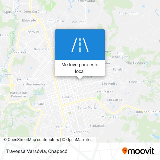 Travessa Varsóvia mapa