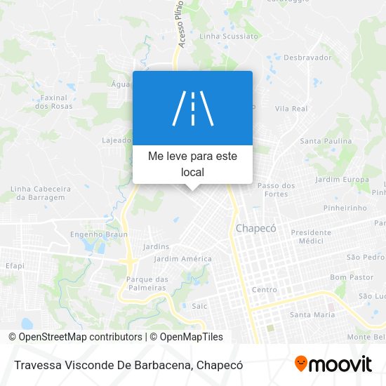 Travessa Visconde De Barbacena mapa