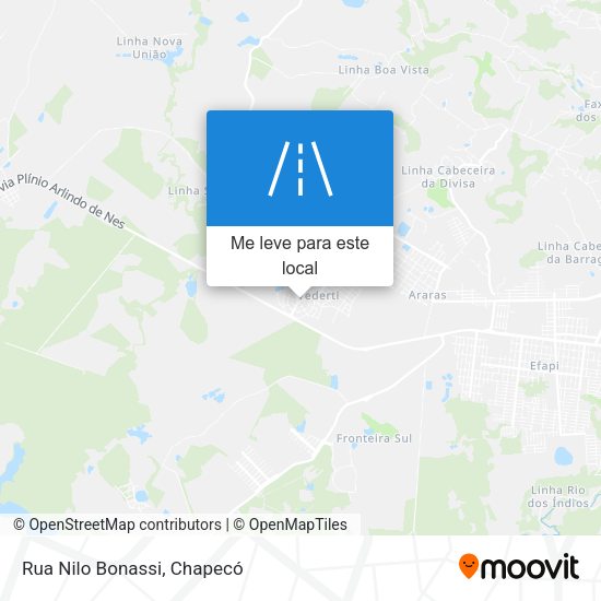 Rua Nilo Bonassi mapa