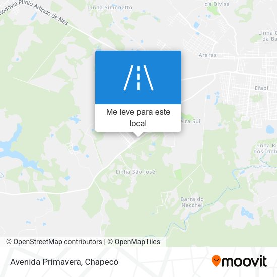 Avenida Primavera mapa