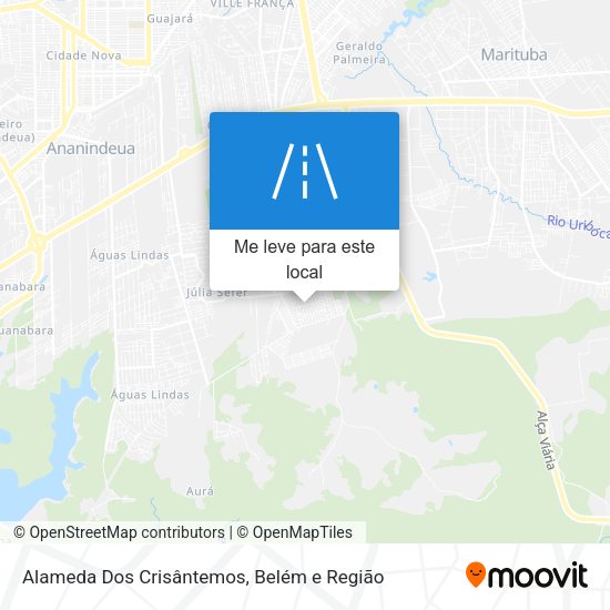 Alameda Dos Crisântemos mapa