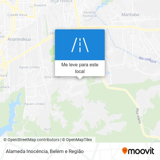 Alameda Inocência mapa