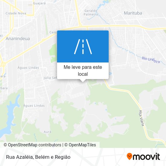 Rua Azaléia mapa