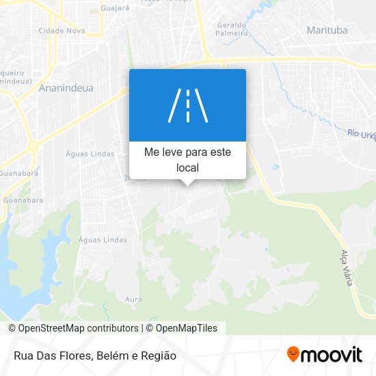 Rua Das Flores mapa