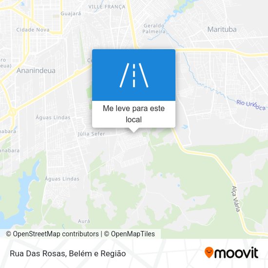 Rua Das Rosas mapa
