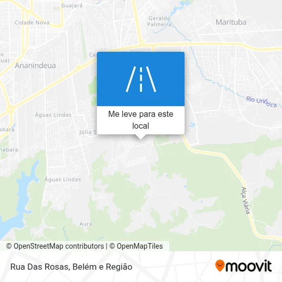 Rua Das Rosas mapa