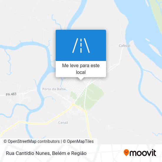 Rua Cantídio Nunes mapa
