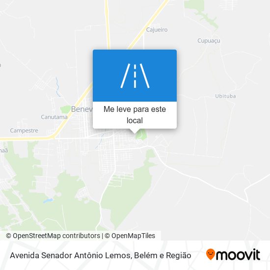 Avenida Senador Antônio Lemos mapa