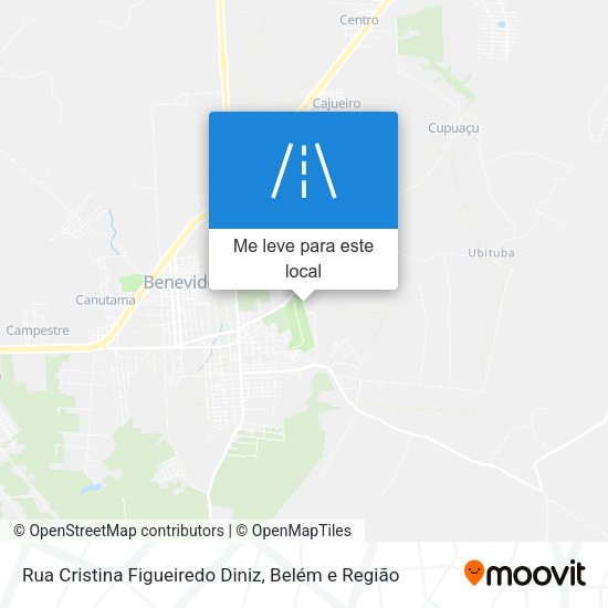 Rua Cristina Figueiredo Diniz mapa