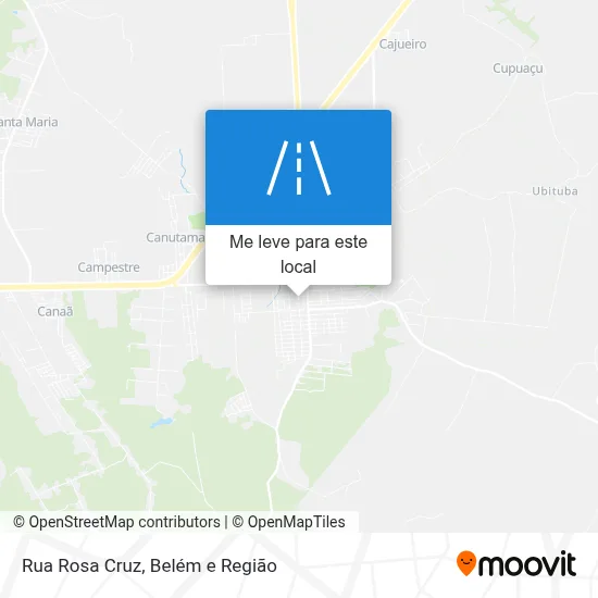 Rua Rosa Cruz mapa