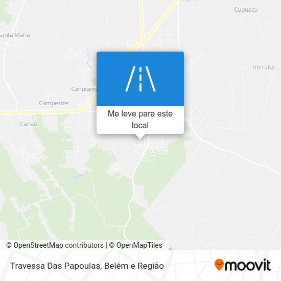 Travessa Das Papoulas mapa