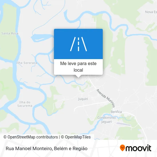 Rua Manoel Monteiro mapa