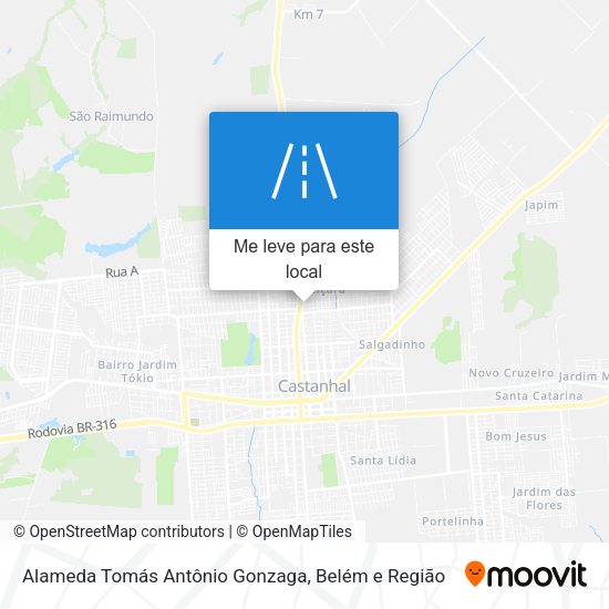 Alameda Tomás Antônio Gonzaga mapa