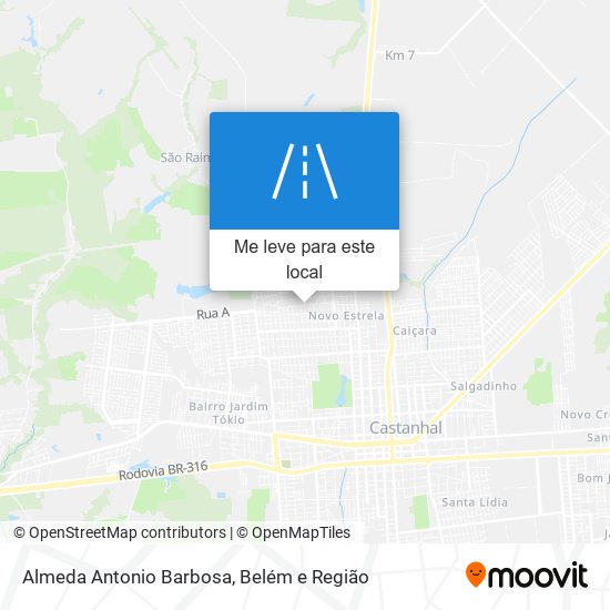 Almeda Antonio Barbosa mapa