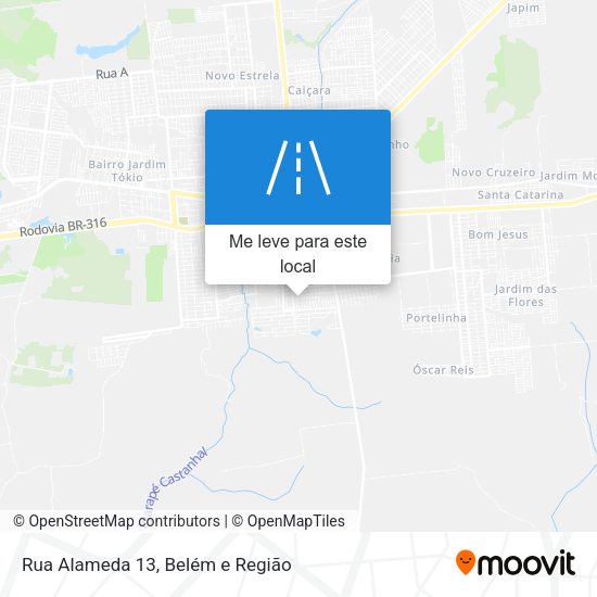 Rua Alameda 13 mapa