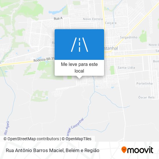 Rua Antônio Barros Maciel mapa