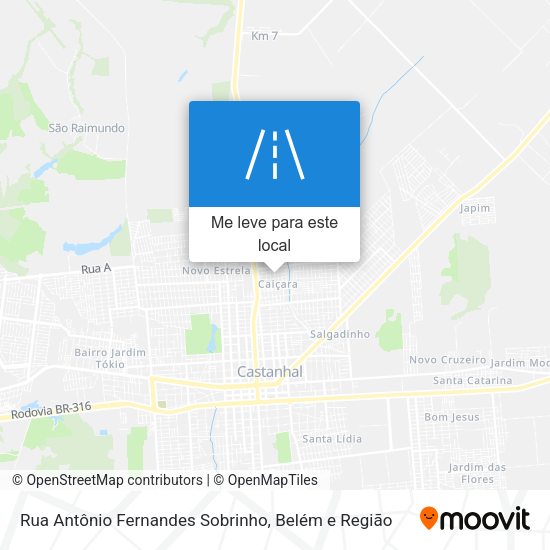 Rua Antônio Fernandes Sobrinho mapa