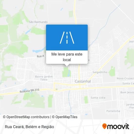 Rua Ceará mapa
