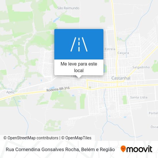 Rua Cornendina Gonsalves Rocha mapa