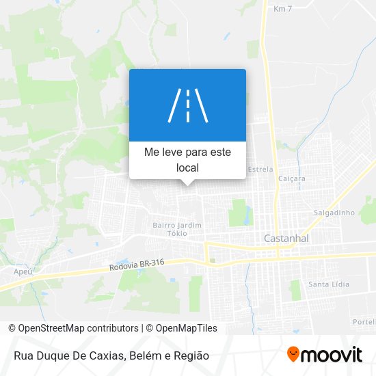 Rua Duque De Caxias mapa