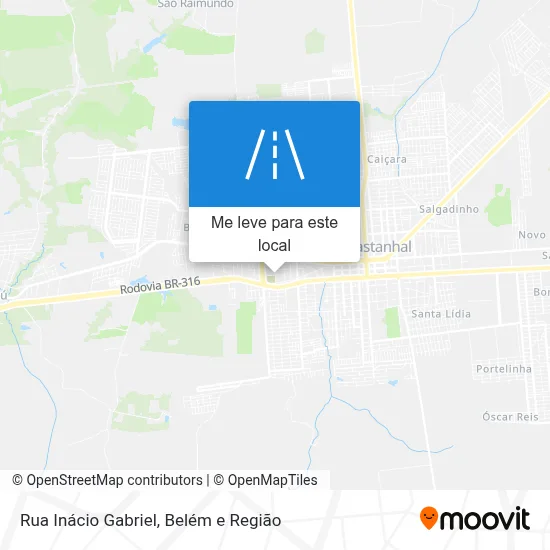 Rua Inácio Gabriel mapa