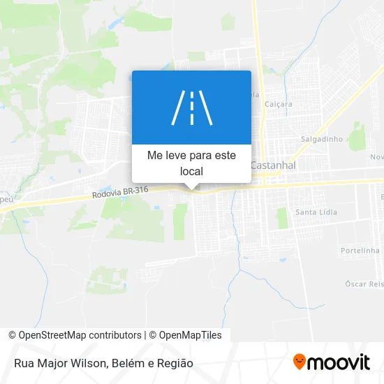 Rua Major Wilson mapa