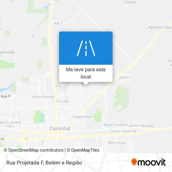Rua Projetada F mapa