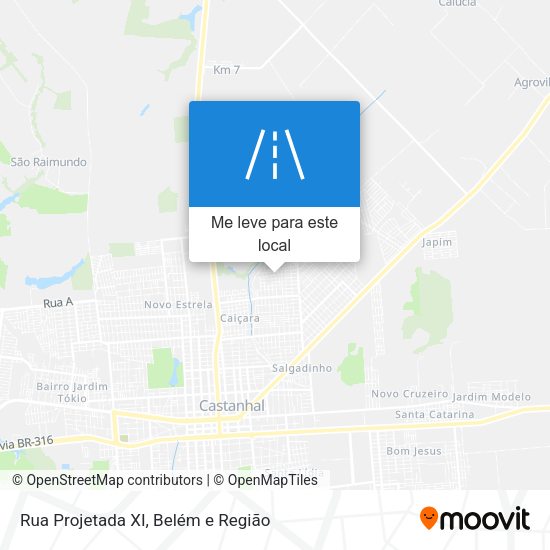 Rua Projetada XI mapa