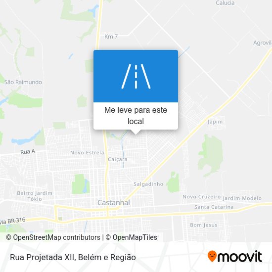 Rua Projetada XII mapa