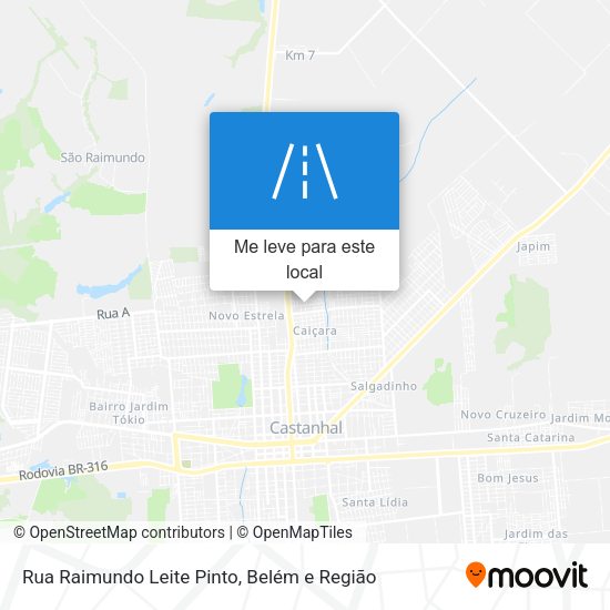 Rua Raimundo Leite Pinto mapa