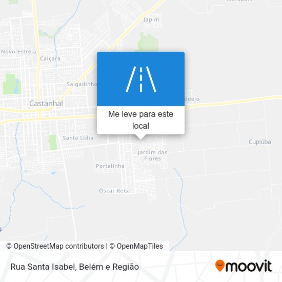 Rua Santa Isabel mapa