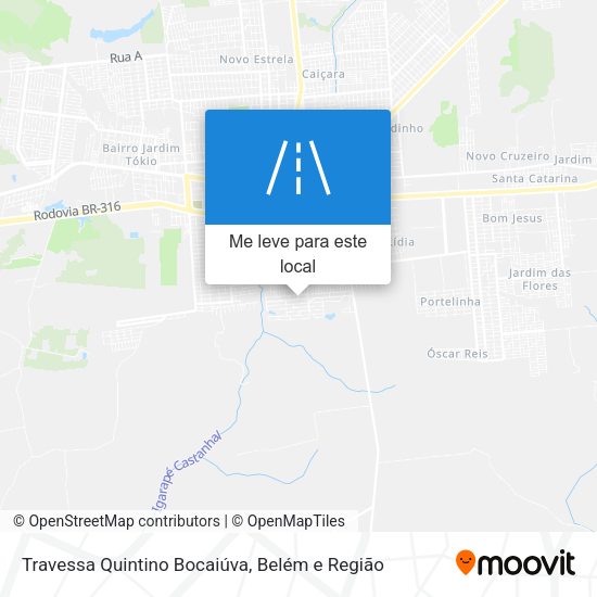 Travessa Quintino Bocaiúva mapa