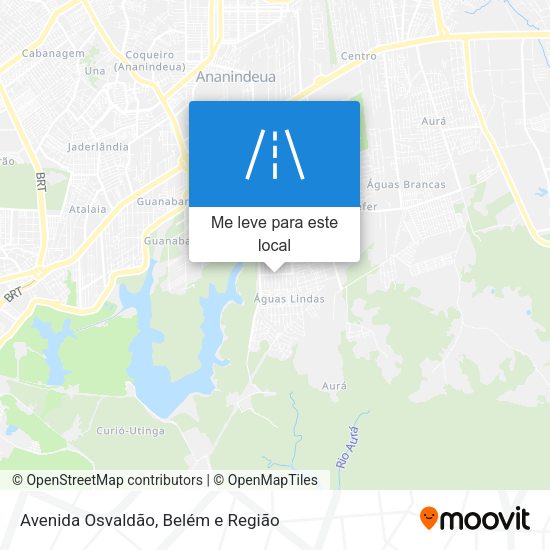 Avenida Osvaldão mapa