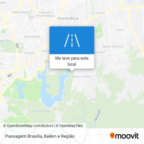 Passagem Brasilia mapa