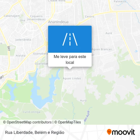Rua Liberdade mapa